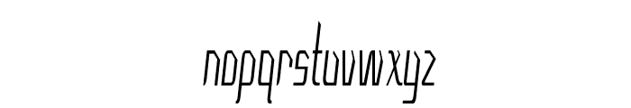 Crook-ExtracondensedItalic Font LOWERCASE