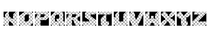 CrossHatch Font LOWERCASE