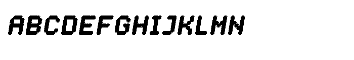 Crossover Black Oblique Font UPPERCASE