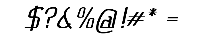 Cruddy-BoldItalic Font OTHER CHARS