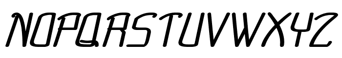 Cruddy-BoldItalic Font UPPERCASE