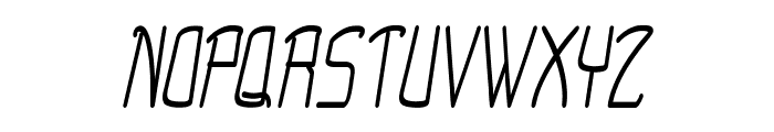 Cruddy-CondensedItalic Font UPPERCASE