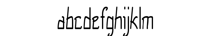 Cruddy-CondensedRegular Font LOWERCASE