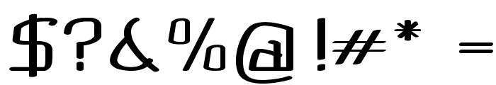 Cruddy-ExpandedBold Font OTHER CHARS