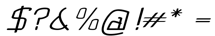 Cruddy-ExpandedItalic Font OTHER CHARS