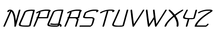 Cruddy-ExpandedItalic Font UPPERCASE