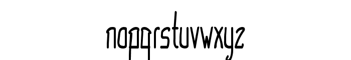 Cruddy-ExtracondensedBold Font LOWERCASE