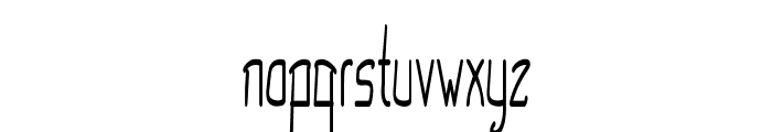 Cruddy-ExtracondensedRegular Font LOWERCASE