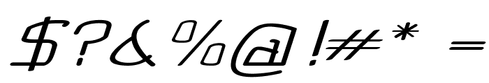 Cruddy-ExtraexpandedItalic Font OTHER CHARS