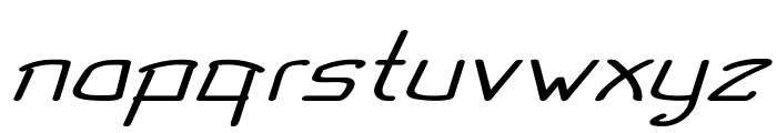Cruddy-ExtraexpandedItalic Font LOWERCASE