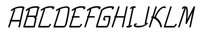 Cruddy-Italic Font UPPERCASE