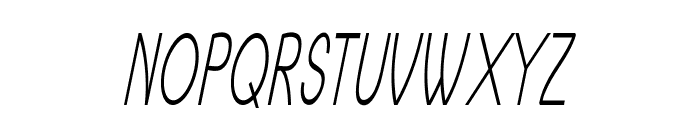 Crux-ExtracondensedItalic Font UPPERCASE