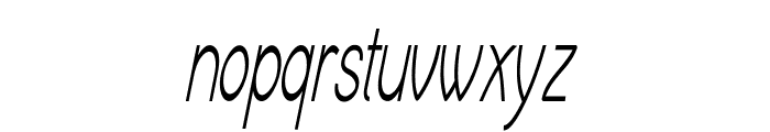 Crux-ExtracondensedItalic Font LOWERCASE