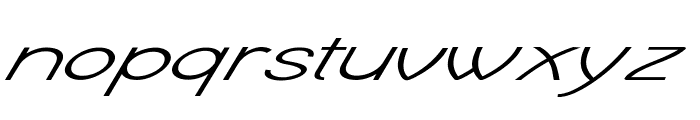 Crux-ExtraexpandedItalic Font LOWERCASE