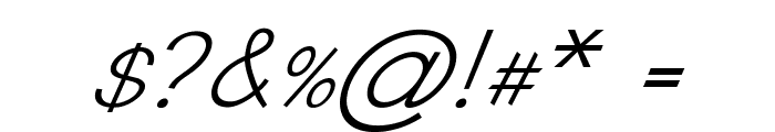 Crux-Italic Font OTHER CHARS