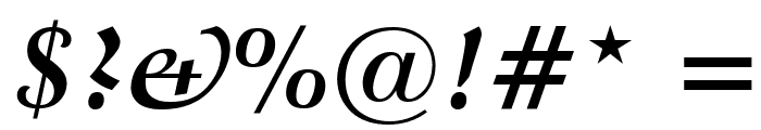 Crystal Bold Italic Font OTHER CHARS