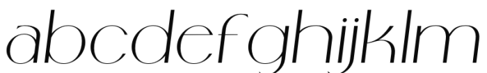 Crayond Light Italic Font LOWERCASE