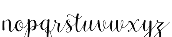 Cresilda Script Regular Font LOWERCASE