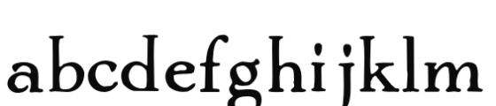 Cromwell HPLHS Regular Font LOWERCASE