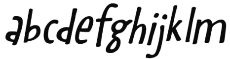 Crowd Pleaser Italic Font LOWERCASE