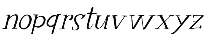 Crowfeather Italic Font LOWERCASE