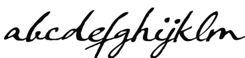 Crowfeather Script Italic Font LOWERCASE