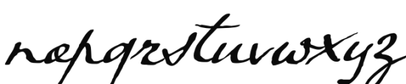 Crowfeather Script Italic Font LOWERCASE