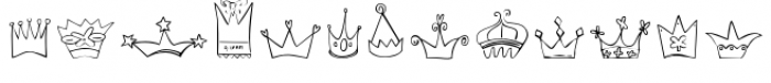 Crowns Font LOWERCASE