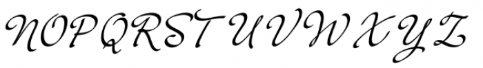 Cruz Script Calligraphic Pro Font UPPERCASE