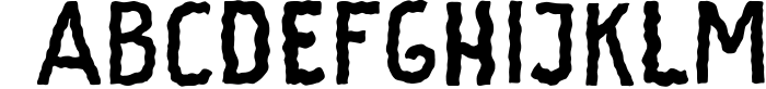 Creeplens - Creepy Typeface Font LOWERCASE