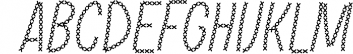 Cross Stitch Font Font UPPERCASE