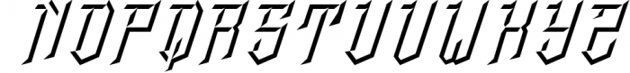 crypton stone type 1 Font UPPERCASE