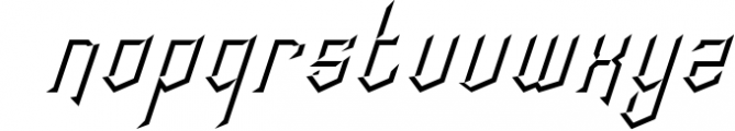 crypton stone type 1 Font LOWERCASE