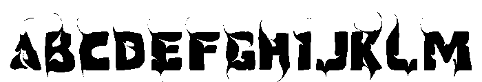 CROSSED CREATION DEMO REGULAR Font UPPERCASE