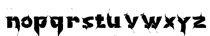 CROSSED CREATION DEMO REGULAR Font LOWERCASE