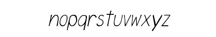 CRU-Chaipot-handwritten-ltalic Font LOWERCASE