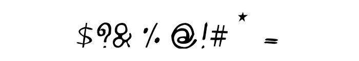CRU-Jeelada-hand-written Italic Font OTHER CHARS