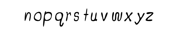 CRU-Jeelada-hand-written Italic Font LOWERCASE