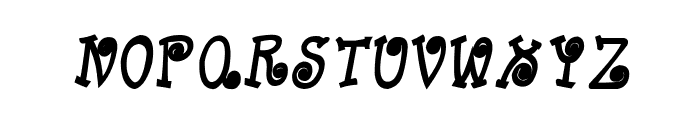 CRU-Kanda-Hand-Written-Bold-Italic Font UPPERCASE