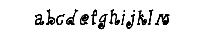 CRU-Kanda-Hand-Written-Bold-Italic Font LOWERCASE