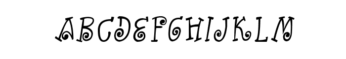 CRU-Kanda-Hand-Written-Italic Font UPPERCASE