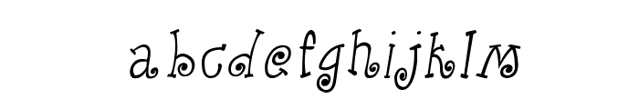 CRU-Kanda-Hand-Written-Italic Font LOWERCASE