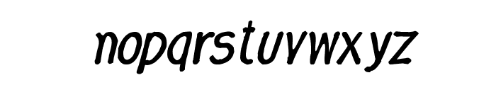 CRU-Nonthawat-Hand-Written Bold-Italic Font LOWERCASE