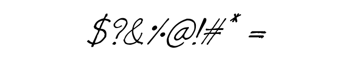 CRU-Nonthawat-Hand-Written Italic Font OTHER CHARS
