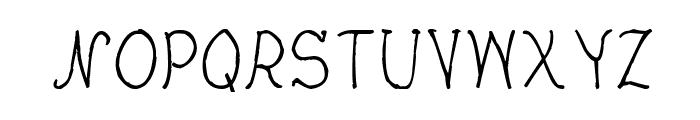 CRU-Nonthawat-Hand-Written Regular Font UPPERCASE