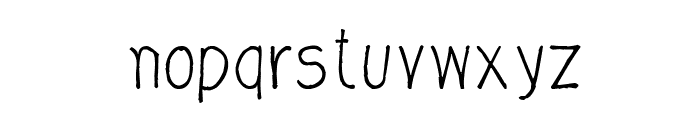 CRU-Nonthawat-Hand-Written Regular Font LOWERCASE