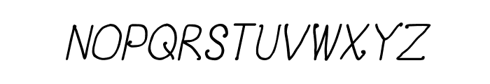 CRU-Pantgarn-writtenitalic Font UPPERCASE