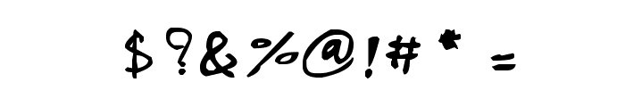 CRU-Pharit-Hand-Written Font OTHER CHARS