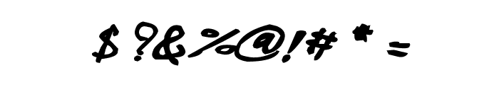 CRU-Pharit-Hand-WrittenBoldItalic Font OTHER CHARS