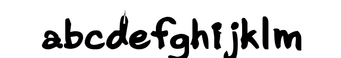 CRU-Pharit-Hand-WrittenBold Font LOWERCASE